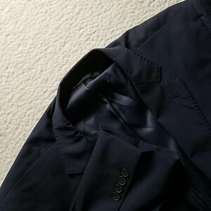 B By Brooks Brothers Blazer Mens 48R Navy Blue Wool Blend Sport Coat Jacket
